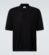 Saint Laurent Wool Polo Shirt In Black