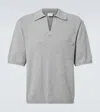 Saint Laurent Polohemd Aus Wolle In Grau