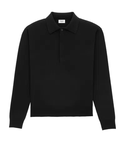 SAINT LAURENT WOOL POLO SWEATER