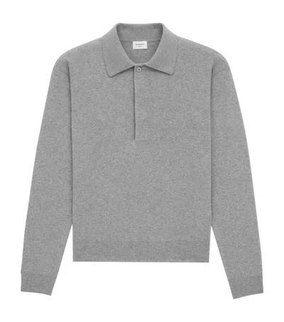 SAINT LAURENT WOOL POLO SWEATER