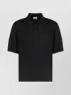 Saint Laurent Cassandre Polo Shirt In Black