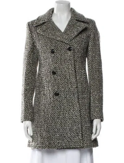 Pre-owned Saint Laurent Wool Printed Blazer In Black