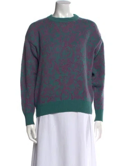 Pre-owned Saint Laurent Wool Printed Sweatshirt In Multi