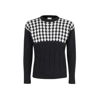 Pre-owned Saint Laurent Wool Pullover In Black