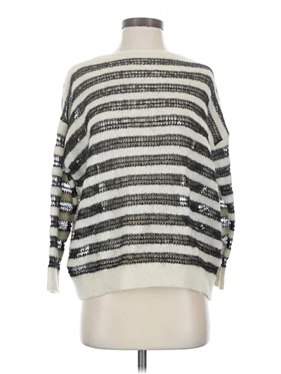 Pre-owned Saint Laurent Wool Pullover Sweater In Silver