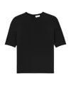 Saint Laurent Wool Round-neck Sweater In Black