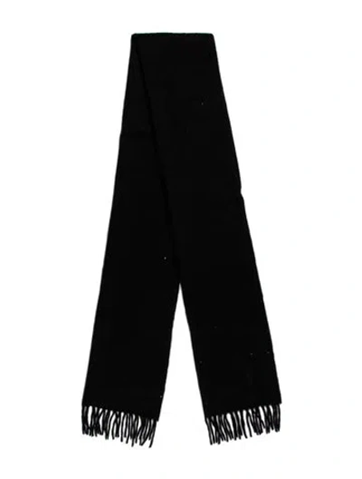 Pre-owned Saint Laurent Wool Scarf In Black