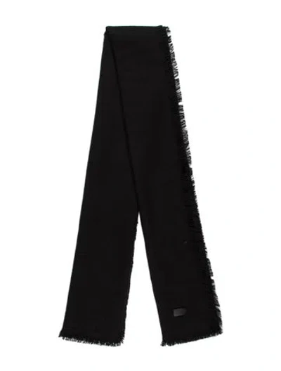 Pre-owned Saint Laurent Wool Scarf In Black