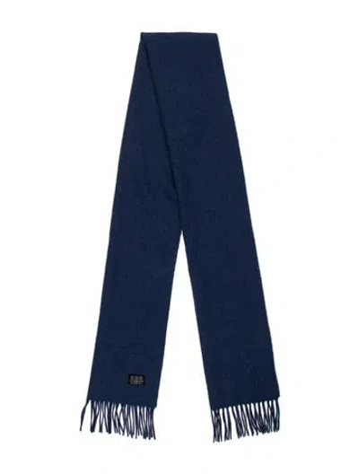 Pre-owned Saint Laurent Wool Scarf In Blue