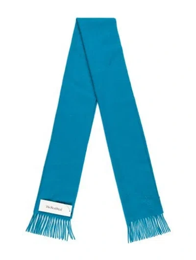 Pre-owned Saint Laurent Wool Scarf In Blue