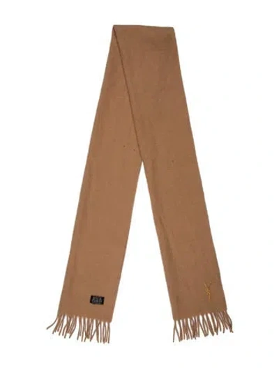Pre-owned Saint Laurent Wool Scarf In Brown