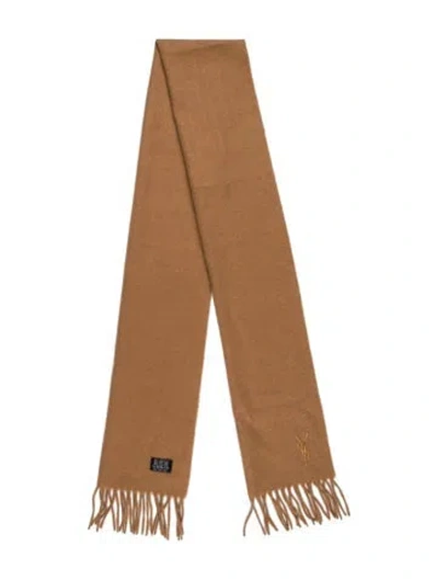 Pre-owned Saint Laurent Wool Scarf In Brown