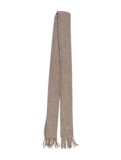Pre-owned Saint Laurent Wool Scarf In Grey