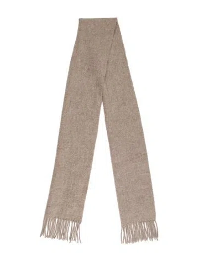 Pre-owned Saint Laurent Wool Scarf In Neutral