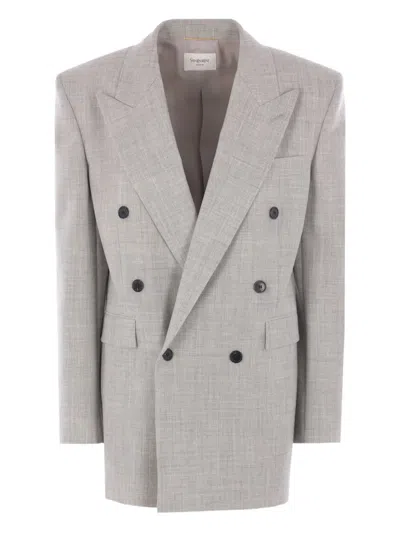 Saint Laurent Wool-silk Blazer