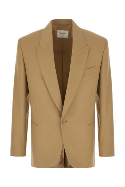 SAINT LAURENT SAINT LAURENT WOOL SINGLE-BREASTED JACKET