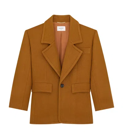 SAINT LAURENT SAINT LAURENT WOOL SINGLE-BREASTED BLAZER