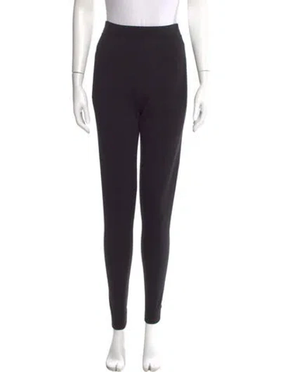 Pre-owned Saint Laurent Wool Skinny Leg Pants In Black