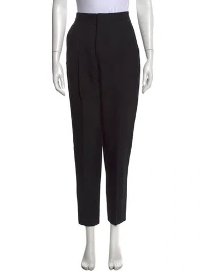 Pre-owned Saint Laurent Wool Skinny Leg Pants In Black