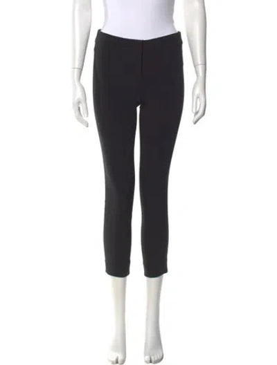 Pre-owned Saint Laurent Wool Skinny Leg Pants In Black