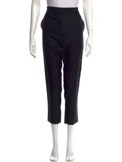 Pre-owned Saint Laurent Wool Skinny Leg Pants In Black