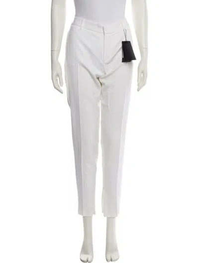 Pre-owned Saint Laurent Wool Skinny Leg Pants In Neutral
