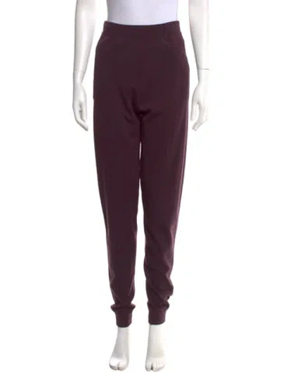 Pre-owned Saint Laurent Wool Skinny Leg Pants W/ Tags In Purple