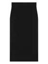 Saint Laurent Black Wool Pencil Skirt Women In Black