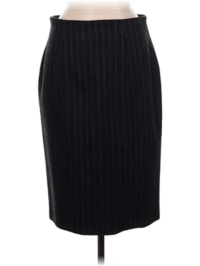 Pre-owned Saint Laurent Wool Skirt In Gray