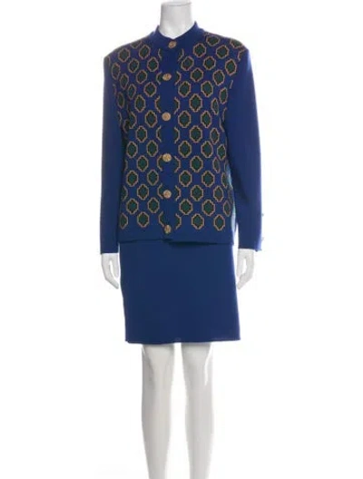 Pre-owned Saint Laurent Wool Skirt Set In Green
