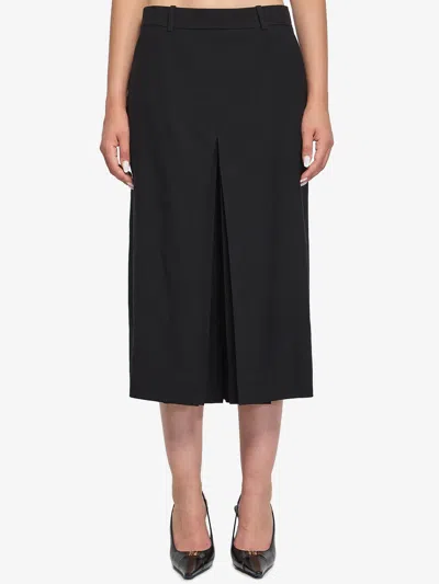Saint Laurent Wool Skirtpants In Black