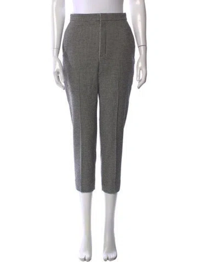 Pre-owned Saint Laurent Wool Straight Leg Pants In Multi