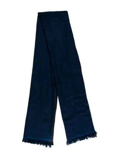 Pre-owned Saint Laurent Wool Striped Scarf In Multi