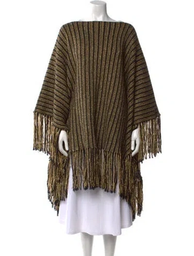 Pre-owned Saint Laurent Wool Striped Sweater In Black