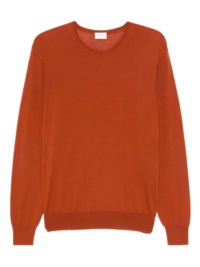 Saint Laurent Wool Sweater In Orange