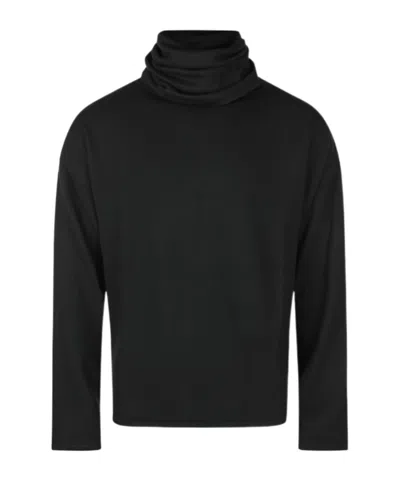Saint Laurent Wool Sweater In Black