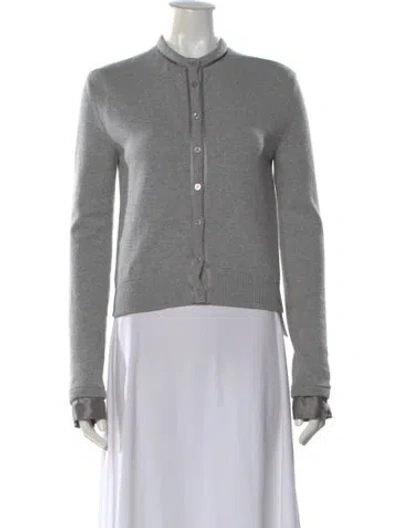 Pre-owned Saint Laurent Wool Sweater In Gray