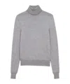 Saint Laurent Wool Sweater In Gray