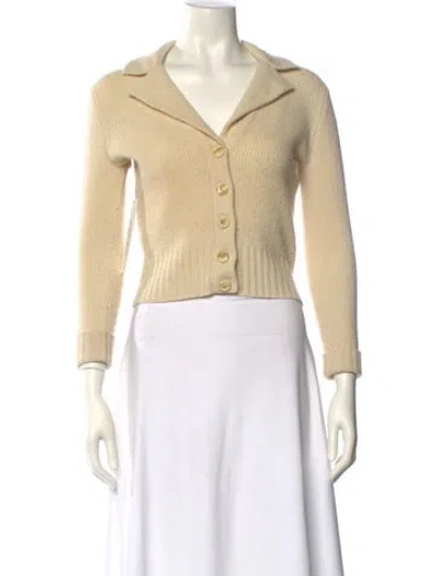 Pre-owned Saint Laurent Wool Sweater In Yellow