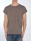 Saint Laurent Logo Embroidered Wool T-shirt