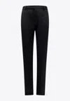 Saint Laurent Wool Tailored Pants With Pressed-crease