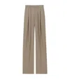 Saint Laurent Wool Tailored Trousers In Grey