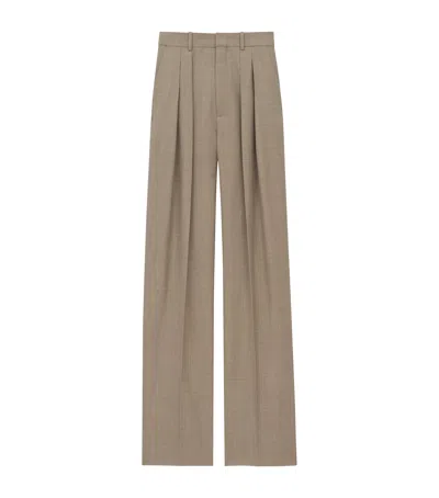 SAINT LAURENT WOOL TAILORED TROUSERS