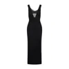 Saint Laurent Wool Tank Dress In Black