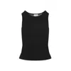 Saint Laurent Fitted Classic Tank Top In Black