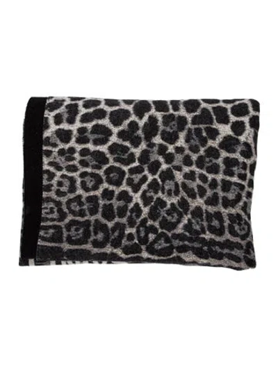 Pre-owned Saint Laurent Wool Throw Blanket In Multi