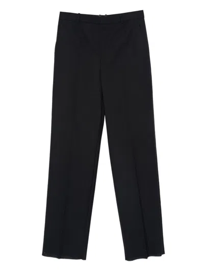 Saint Laurent Wool Trousers In Black