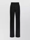 Saint Laurent Wool Trousers With Pleats And High Waist