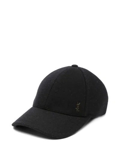 Saint Laurent Wool Trucker Hat In Black