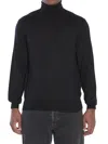 Saint Laurent Wool Turtleneck Sweater Ribbed Collar In Black